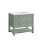 James Martin Vanities Breckenridge 36in Single Vanity, Smokey Celadon w/ 3 CM Arctic Fall Top 330-V36-SC-3AF - alternate 4